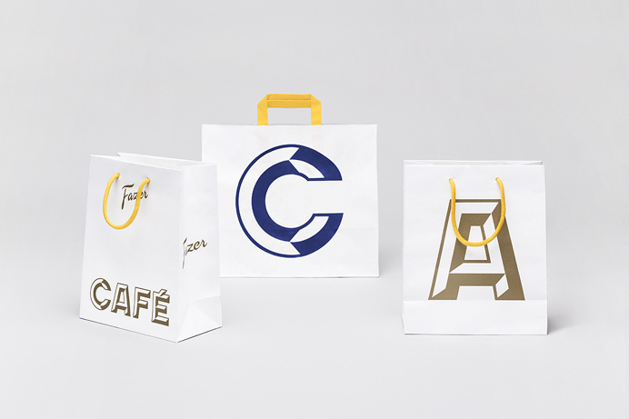 fazer cafe helsinki new modern blue typography type branding best beauty beautiful corporate design cup interior mindsparklemag www.mindspar