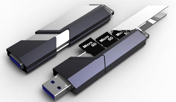 Fancy DIY gadgets, the Collector USB Flash Drive is just right for you. More so, if you have spare Micro-SD cards lying around. #product #gadgets #design #industrial