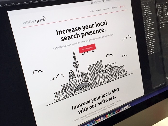 Whitespark #city #layout #web #illustration