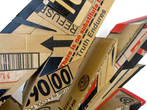 Alecks Cruz | PICDIT #sculpture #cardboard #graffiti #design #art
