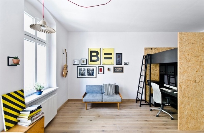 Multfunctional Space Brandburg / Design Studio and Apartment in 37sqm