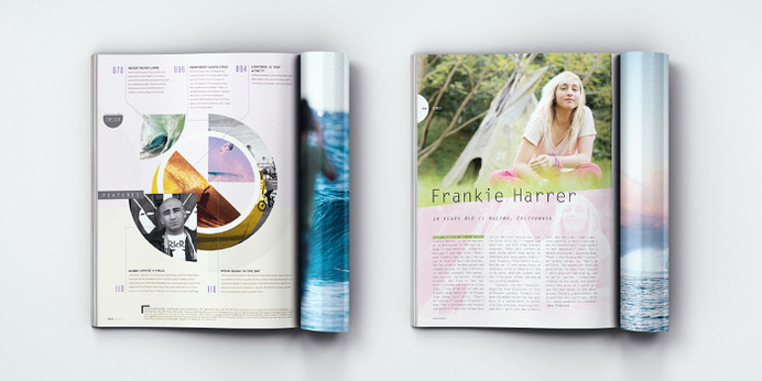 Surfing Magazine Editorial 2012 - Joy Stain #surf #surfing #print #layout #editorial #magazine #typography