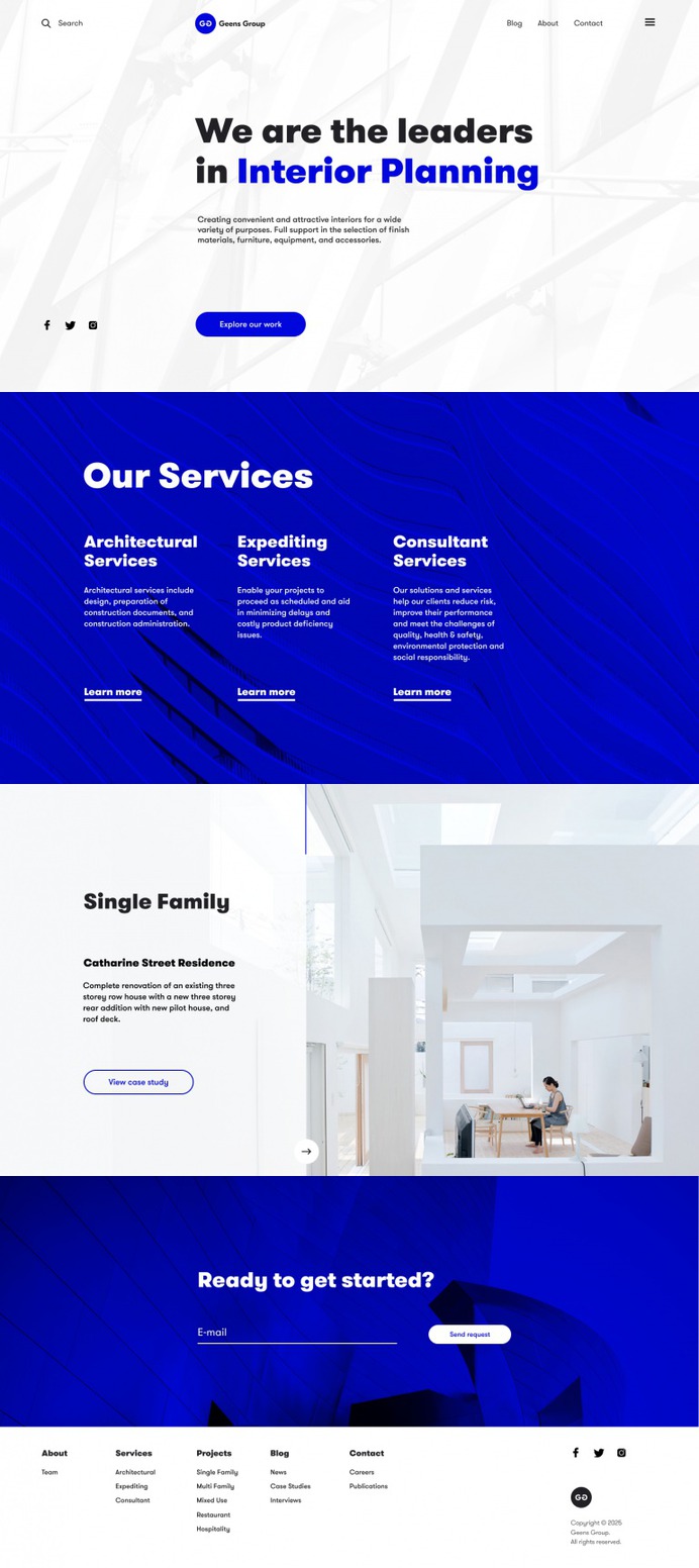 Construction Company Website
