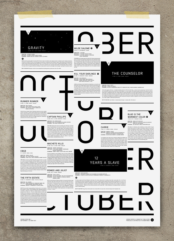 STUDIO REGIA #calendar #poster #typography