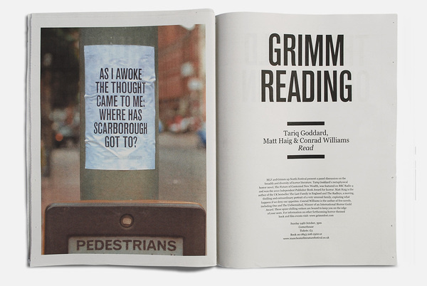 Manchester Literature Festival 2010 MARK #spread #layout #editorial #newsprint