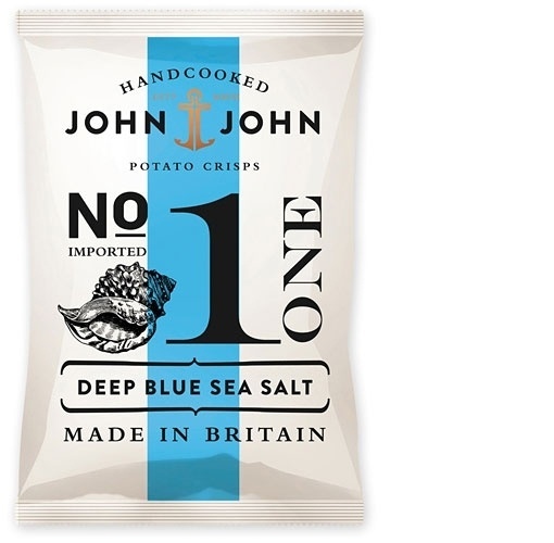 design work life » John & John Crisps Packaging #packaging #design #chips #potato #typography