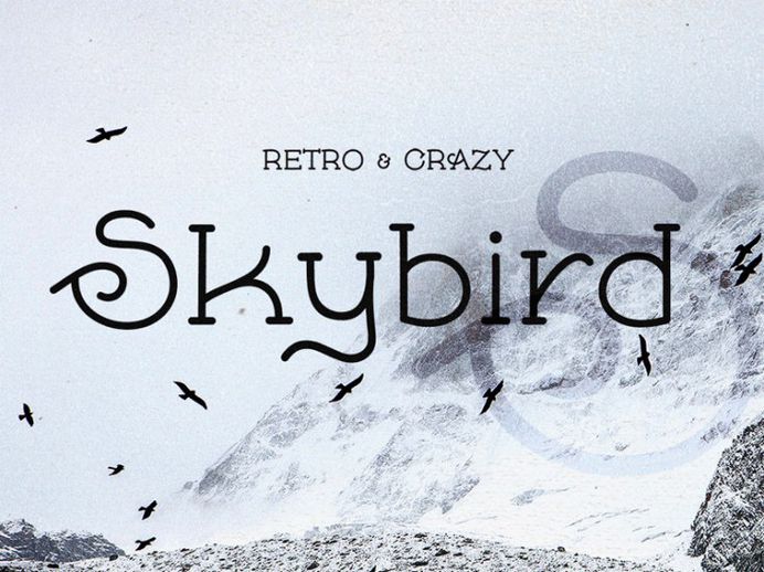 Skybird Free Unique Font