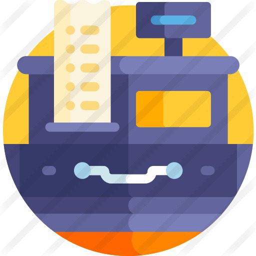 See more icon inspiration related to business and finance, commerce and shopping, cashier machine, cashier, supermarket, commercial, commerce, machine, business, money and tool on Flaticon.