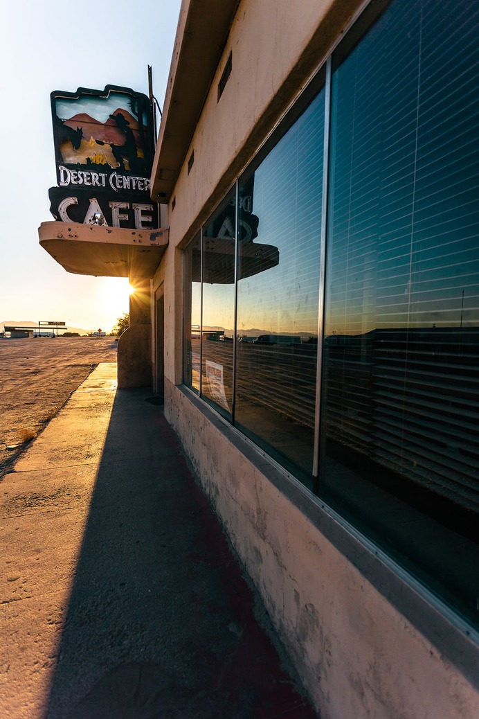 Desert Center California Photography - Mindsparkle Mag Beautiful photoshoot of a deserted diner in California. The shoot is entitled Desert Center, California, and it was captured by Mickey Strider in San Diego. #design #identity #color #photography #graphic #design #gallery #blog #project #mindsparkle #mag #beautiful #portfolio #designer