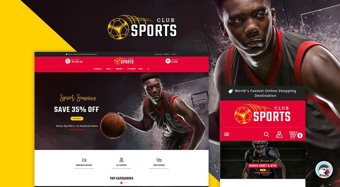 #Sports Club & #Equipment - #Prestashop #Responsive #Theme | #TemplateTrip #eCommerce #Website #Design #Template