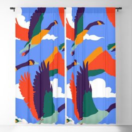 High On Life #illustration #wildlife Blackout Curtain #Painting #Birds #Nature #Fly #Sky #Clouds #Boho #Eclectic #Bohemian #Modern #Colorful #Vibrant #Animals #Migration #Wings #Freedom #New-years #Gift-ideas
