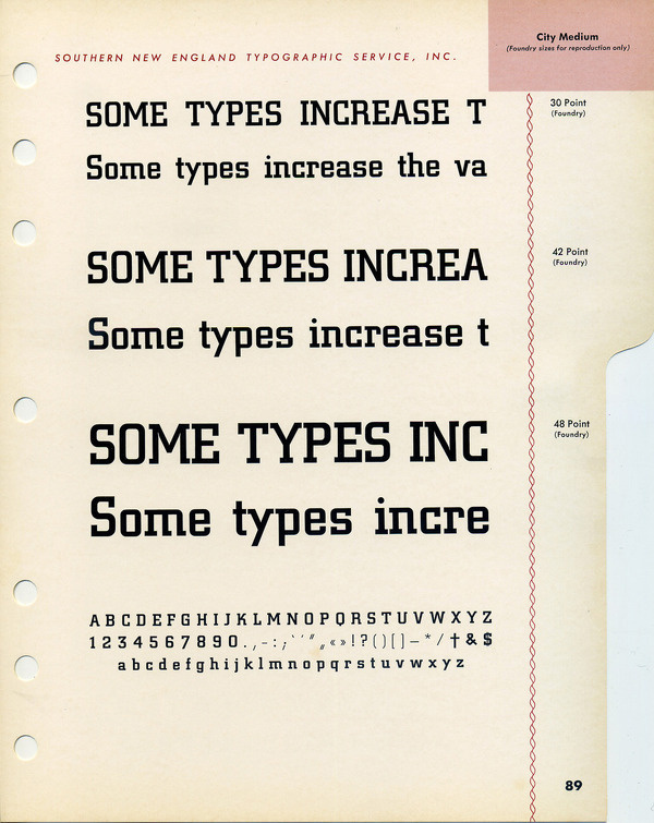 City Medium type specimen #berthold #type #city #specimen