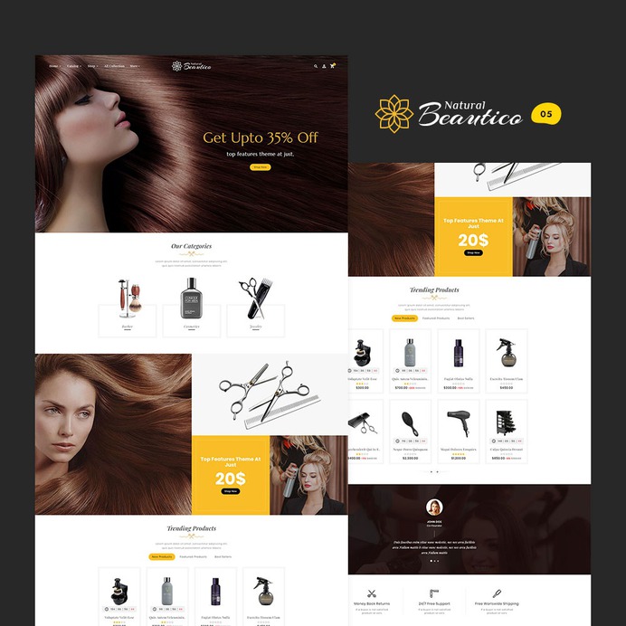 Beautico - WooCommerce Multi-Purpose Responsive Theme | TemplateTrip
