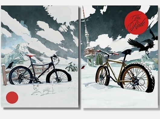 I Love Dust #cycling #illustration #raven #magazine