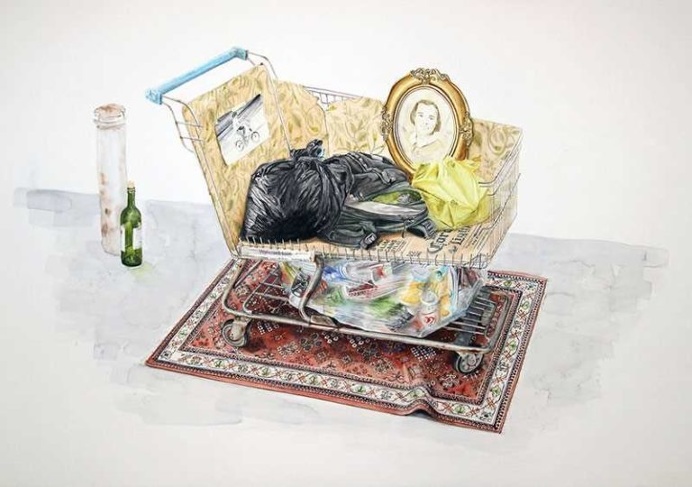 Organized Trash: Watercolor Paintings by Alvaro Naddeo