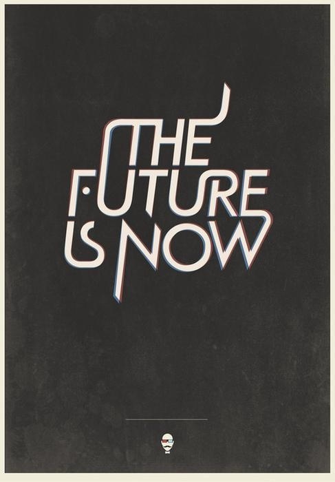 The future is now. #type #future #black #modern