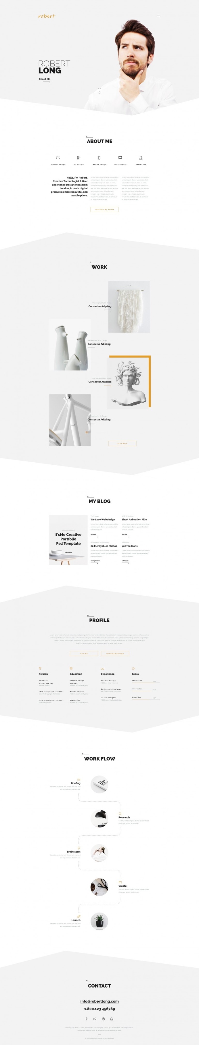 It's Me – Creative Personal Portfolio / Agency #portfolio #webdesign #creative