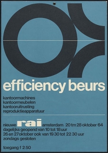 Wim Crouwel efficiency beurs poster #design #graphic #cover #crouwel #wim