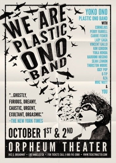 We Are Plastic Ono Band - The Made Shop #music #print #band #poster