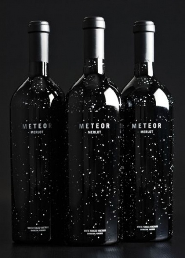 Meteor Merlot - Dion Label Printing - 800.583.6366 - Digital labels, Shrink Sleeves, Custom Labels, Custom stickers, Labels, tags, & tickets #packaging #wine #meteor