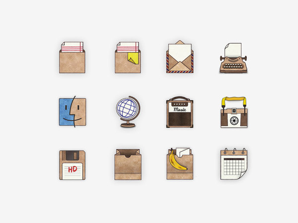 Handmade Icons (Pack of 12) #icon #draw #craft #made #hand