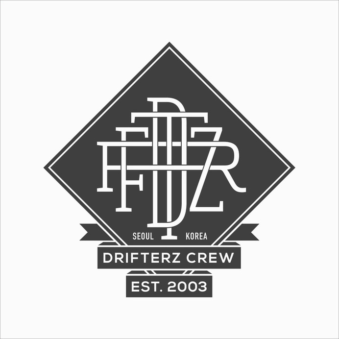 Drifterz Crew #logo #monogram #mark #branding #brandidentity #hiphop #typography