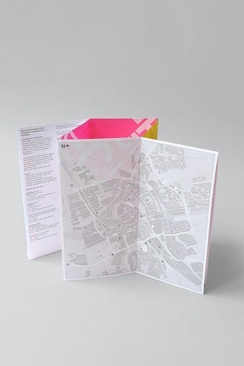 Brochure design idea #178: Day of Architecture Groningen | Identity Designed #design #graphic #dutch #maps #brochure
