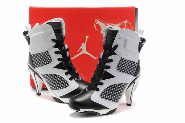 Nike Air Jordan VI 6 Heels White/Black #fashion