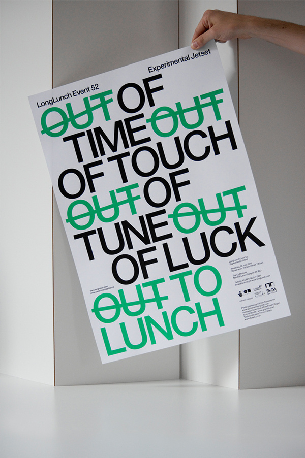 www.longlunch.com #jetset #experimental #longlunch #poster