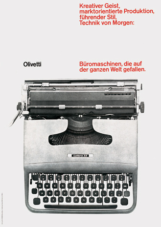 Ernst Hiestand — Olivetti Poster #vintage #poster