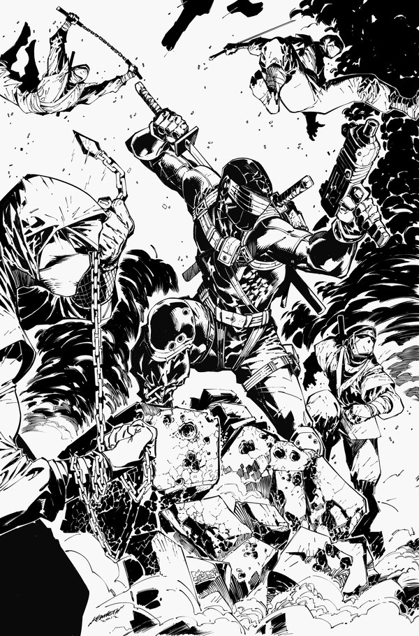 Snake Eyes and Storm Shadow #17 cover by scabrouspencil on deviantART
