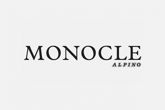 FRESHNGOOD.COM » Monocle Alpino Holiday 2011 #logo #identity #monocle