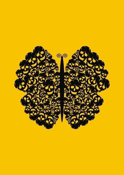 Kelebek #butterfly #skull