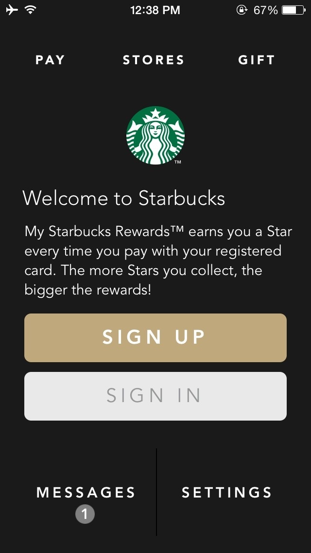 Starbucks #iphone #ui
