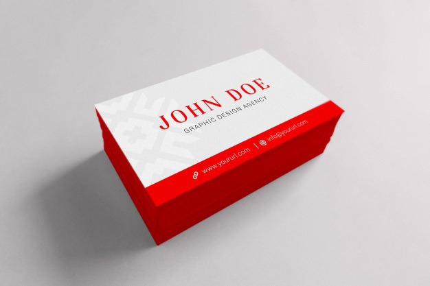 Red and white business card mock up Free Psd. See more inspiration related to Business card, Mockup, Business, Card, Template, Red, Web, Website, White, Mock up, Templates, Website template, Mockups, Up, Web template, Realistic, Real, Web templates, Mock ups, Mock and Ups on Freepik.