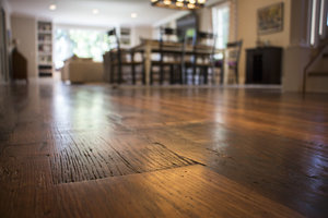 Old World Timber has done the quality flooring work in Lexington, Kentucky named as Heartland Barnwood #SkipPlanedFlooring. #Flooring #Recla