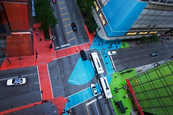 jessica stockholder: color jam #chicago #jam #road #stockholder #jessica #street #colour