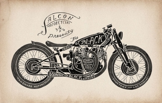 STUDIO #illustration #retro #vintage #motorcycle