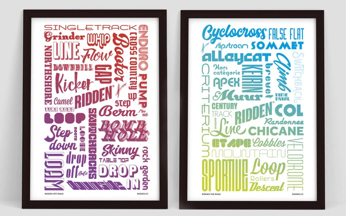 Ridden terms poster typography design