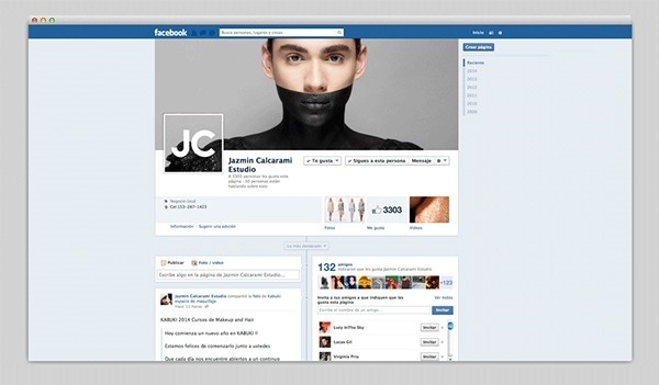 Jazmin Calcarami - makeup on Behance #branding #design #makeup #facebook #fashion