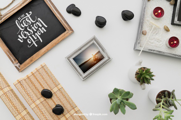 Peaceful yoga composition Free Psd. See more inspiration related to Frame, Mockup, Spa, Health, Quote, Cute, Yoga, Text, Chalkboard, Mock up, Plant, Decoration, Cactus, Bamboo, Healthy, Decorative, Peace, Mind, Balance, Relax, Pot, Meditation, Wellness, Healthy lifestyle, Candles, Lifestyle, Up, Tablecloth, Text frame, Stones, Relaxation, Composition, Mock, Peaceful and Inner on Freepik.