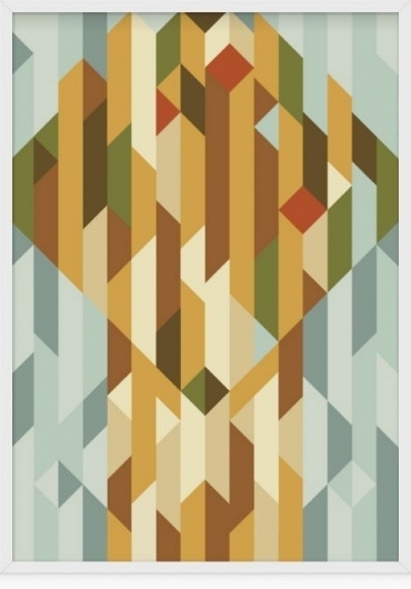 grain edit · Christopher Gray #perspective #color #shapes #cubism #mosaic #tile