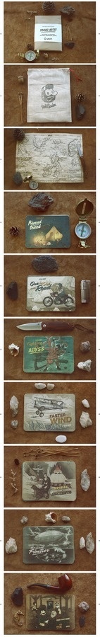 Hobo and Sailor | Travel Notes #branding #packaging #design #illustration #postcards #typography