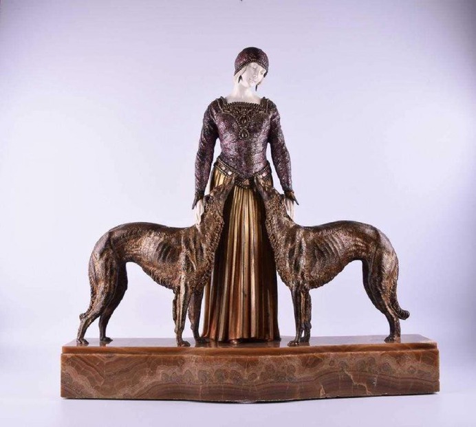 Dimitri Chiparus Friends Forever Sculpture