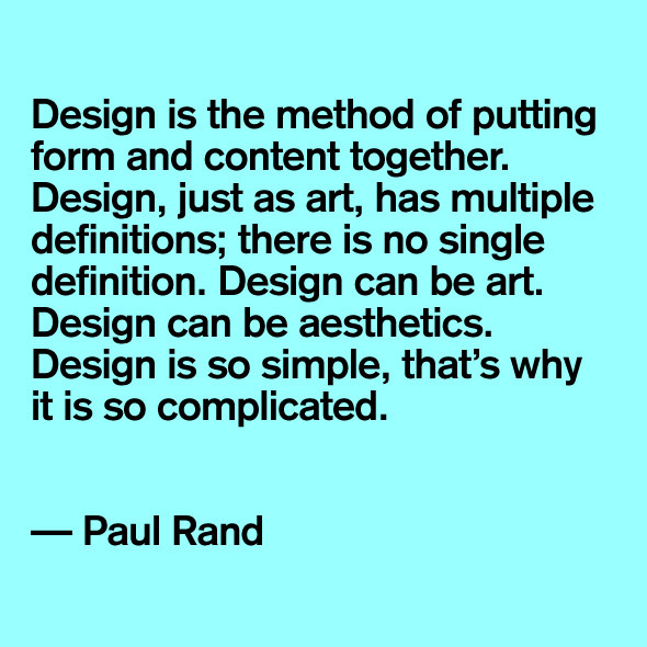 PaulRand1 #quote #designer
