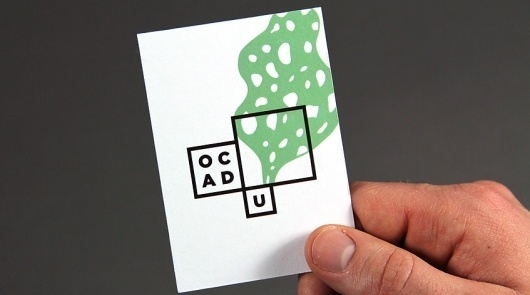 Bruce Mau's Smart Art-School Logo Is A Mini Art Gallery For Student Work | Co.Design #ocad #business #branding #card #school #design #graphic #identity