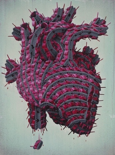 Tank Paintings by Andy Council | CMYBacon #heart #andy #tank #painting #art #council