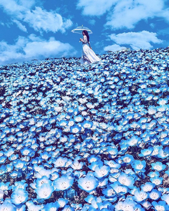 Kristina Makeeva Captures Girls in Dresses Set Against Magical Landscapes