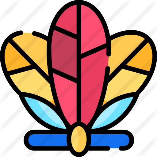 See more icon inspiration related to headdress, accessory, carnival, celebration, costume, feathers, fashion and party on Flaticon.