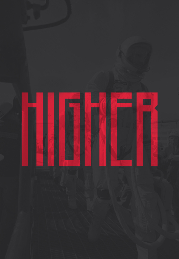 Higher Free Font on Behance #condensed #higher #typography